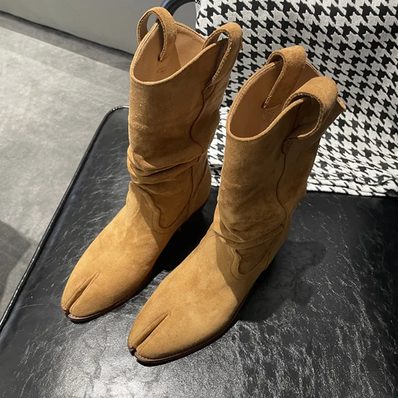 Vintage Fashion And Design - Fashion Vintage Boots Split Toes Korean