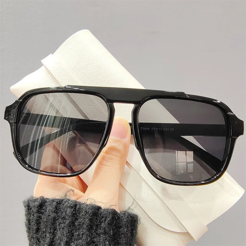 New Oversized Frame Sunglasses - Vintage Fashion Glasses 评论和价格