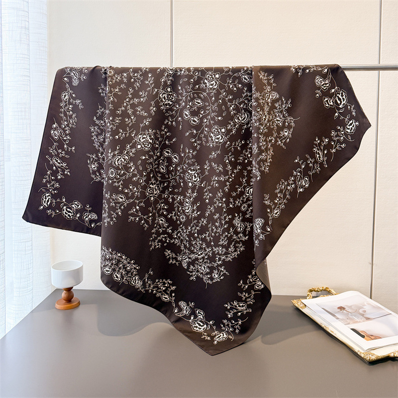 Luxury Vintage 90X90cm Square  - Vintage Fashion Hijab 评论和价格