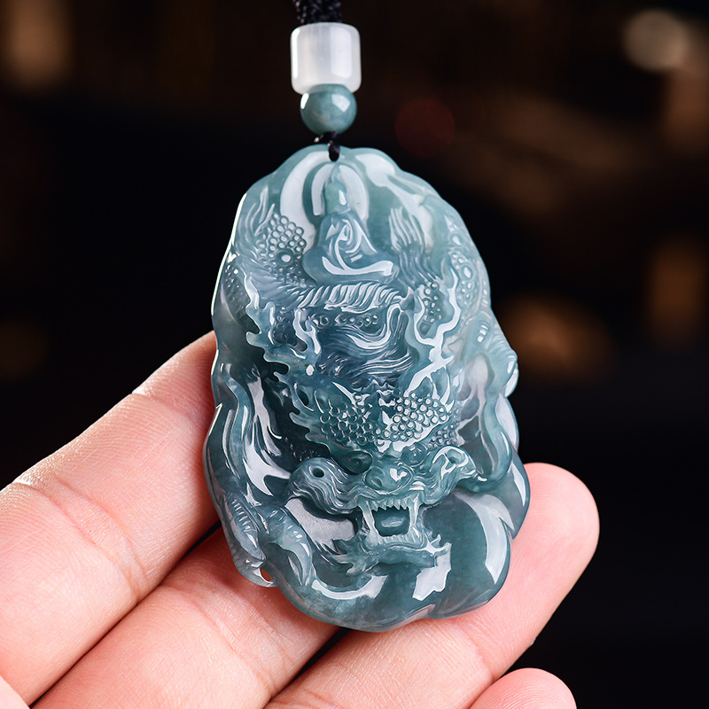 Natural Burmese Jadeite Dragon - Vintage Fashion And Design 评论和价格