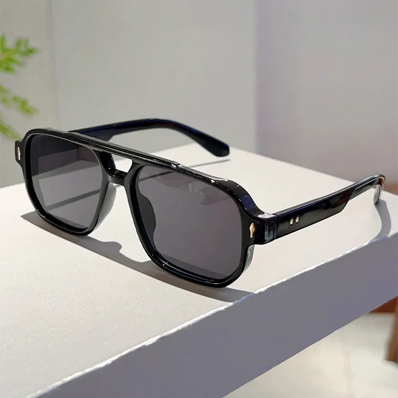 New Vintage Double Bridges Squ - Vintage Fashion Glasses 评论和价格