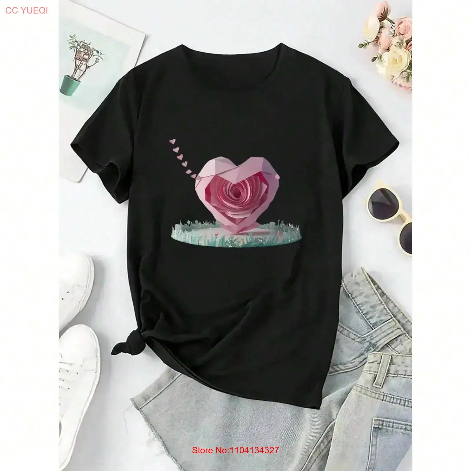 creative origami flower heart  - Vintage Fashion Patterns 评论和价格