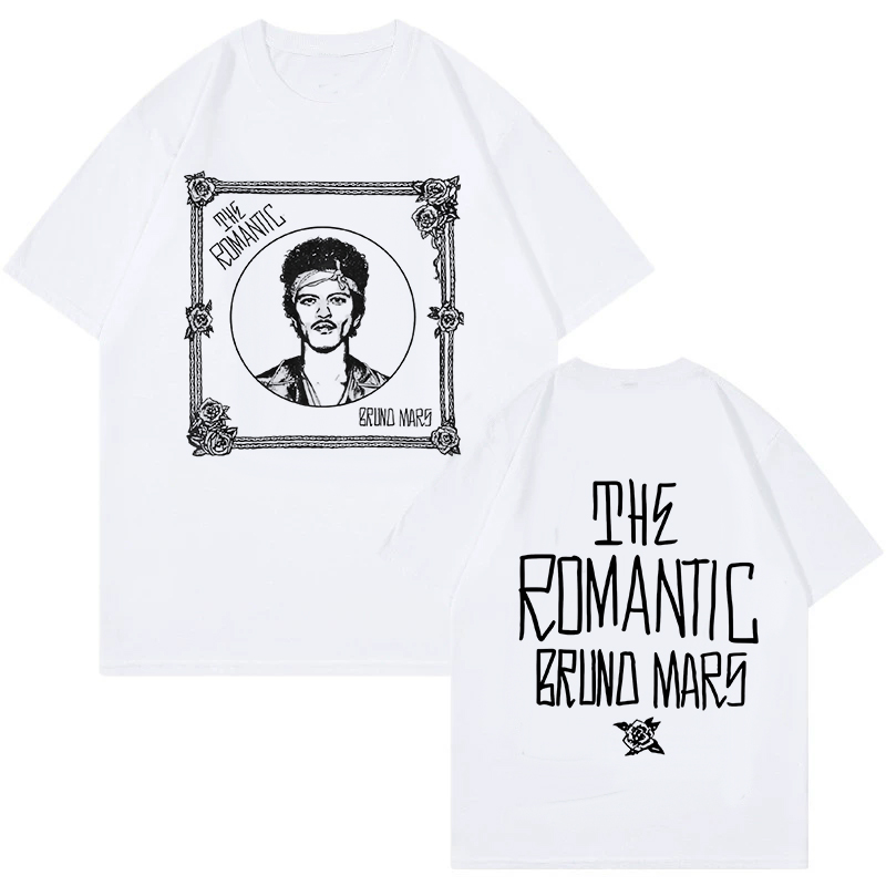 Bruno Mars Print Vintage T-shi - Vintage Fashion Eu 评论和价格