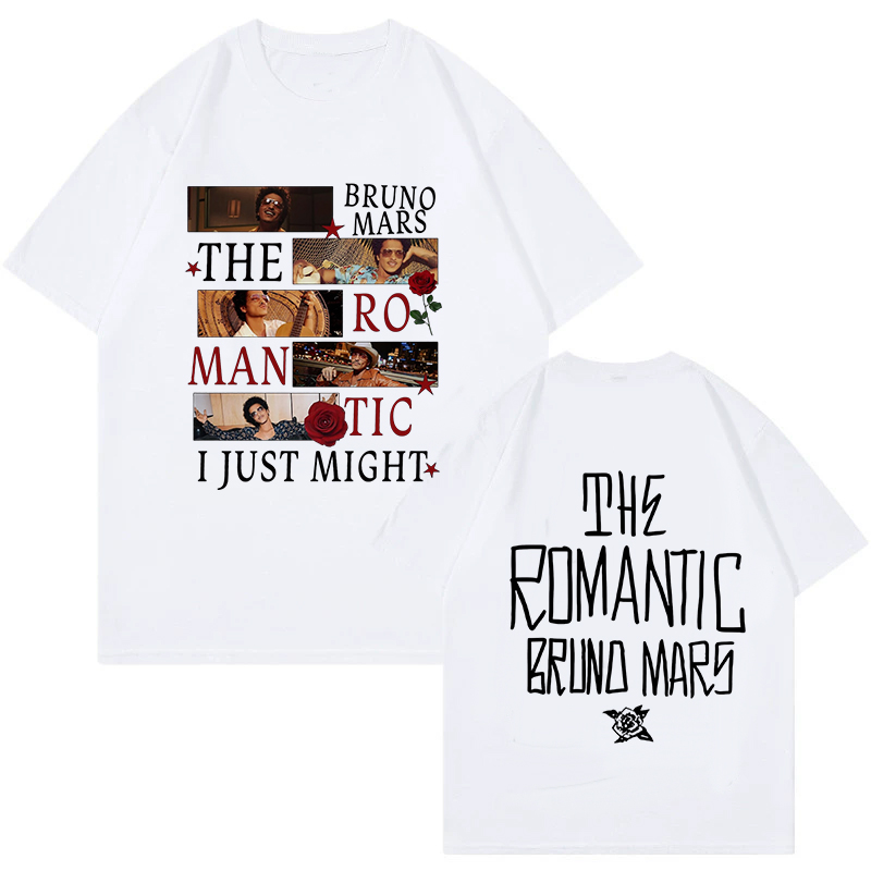 Bruno Mars Print Vintage T-shi - Vintage Fashion Eu 评论和价格
