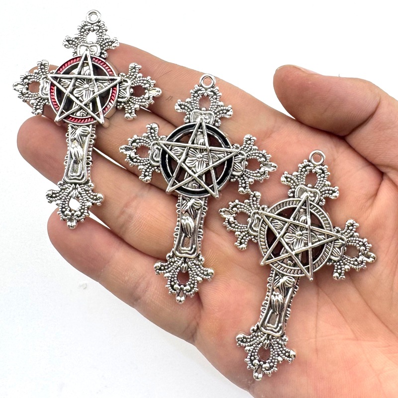 2pcs 30x15mm Gothic Big Cross  - Vintage Fashion Theme 评论和价格