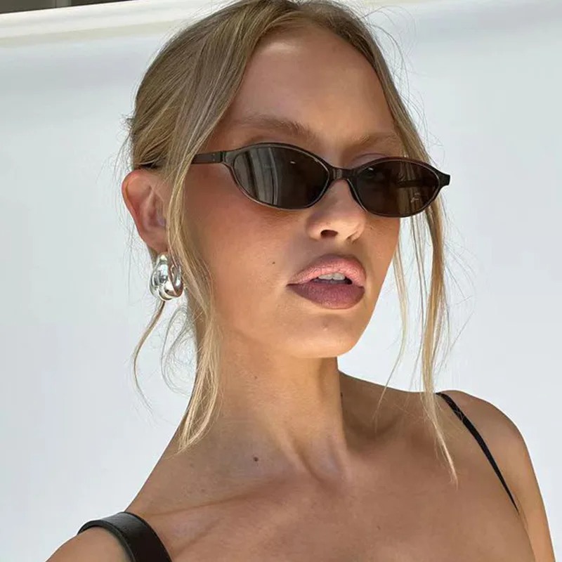 Retro Oval Frame Sunglasses Fa - Vintage Fashion Glasses 评论和价格