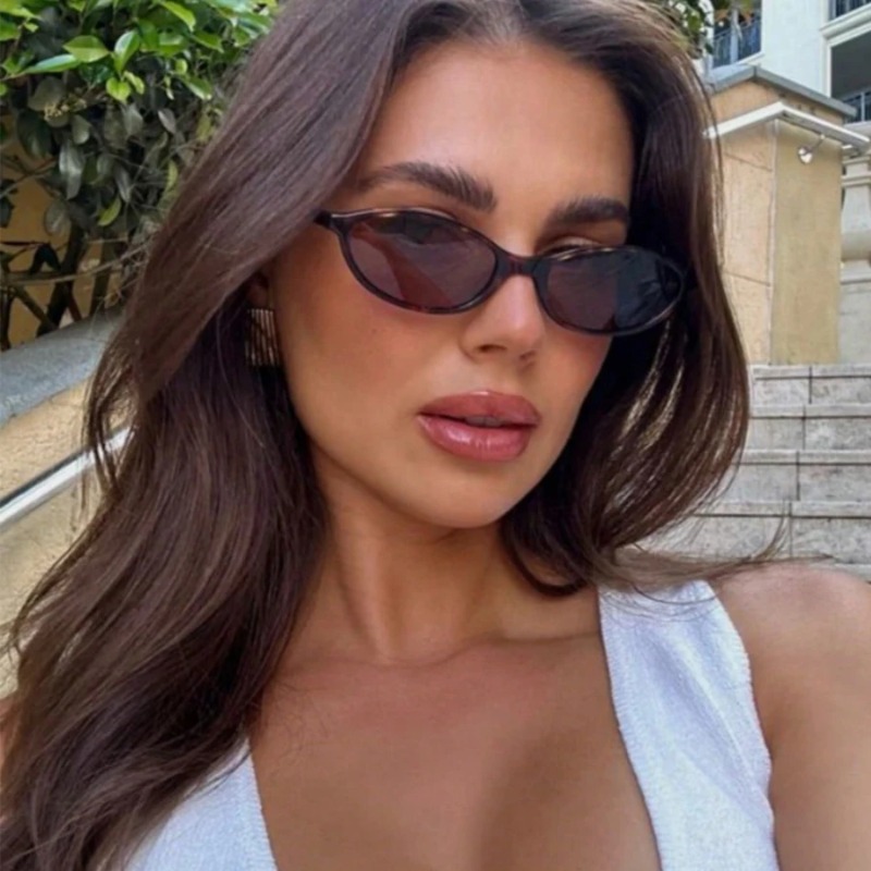 Retro Oval Frame Sunglasses Fa - Vintage Fashion Glasses 评论和价格