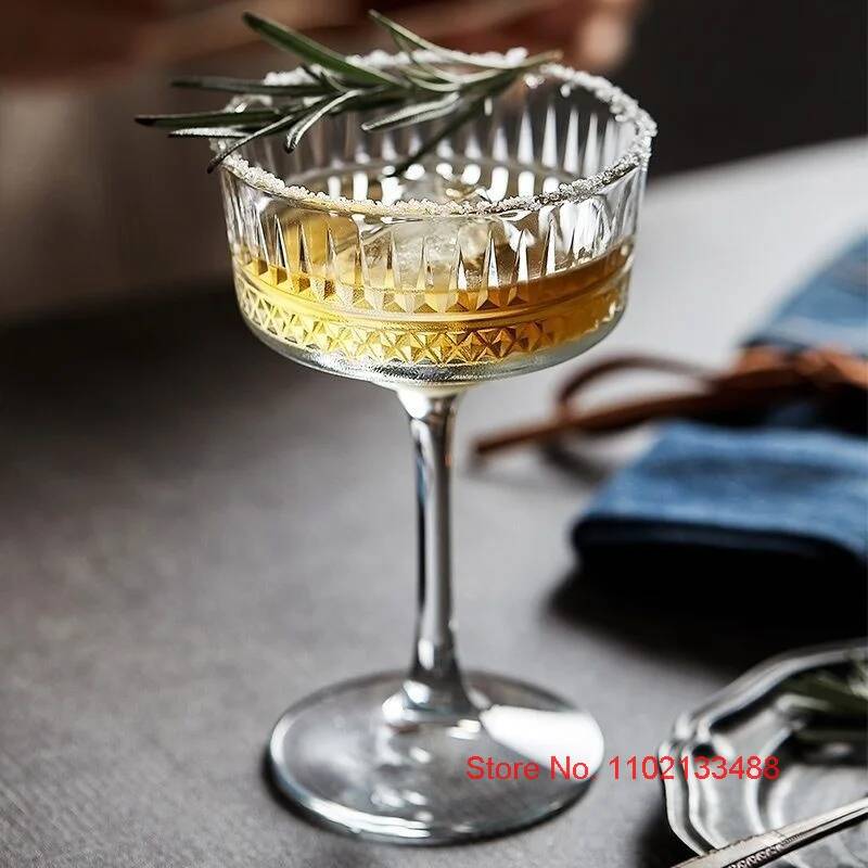 2 Pcs Carved Martini Glasses C - Vintage Fashion Eu 评论和价格