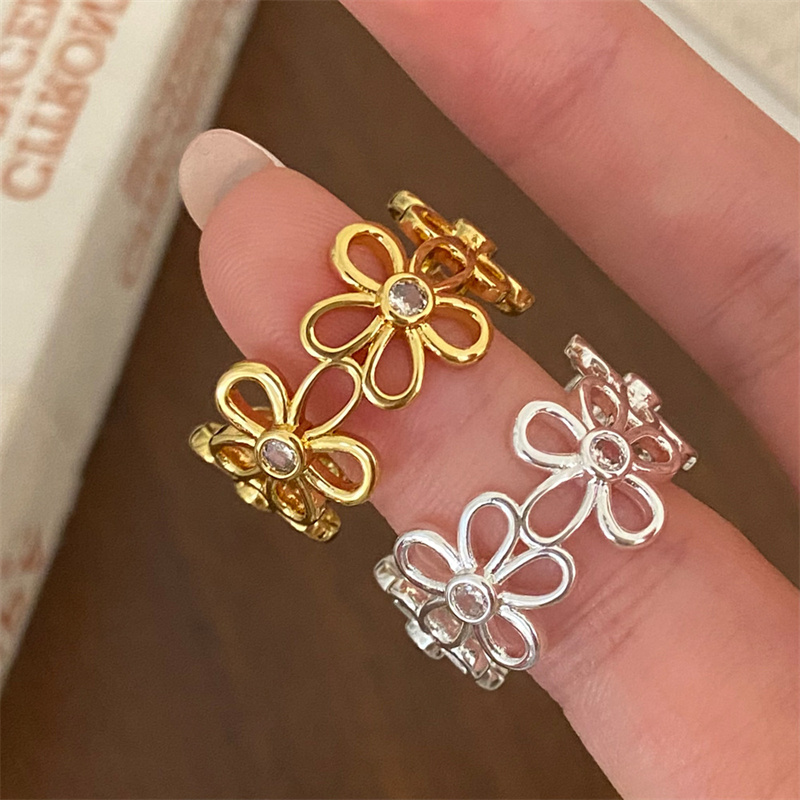 Trend Zircon Crystal Hollow Fl - Vintage Fashion Trends 2025 评论和价格