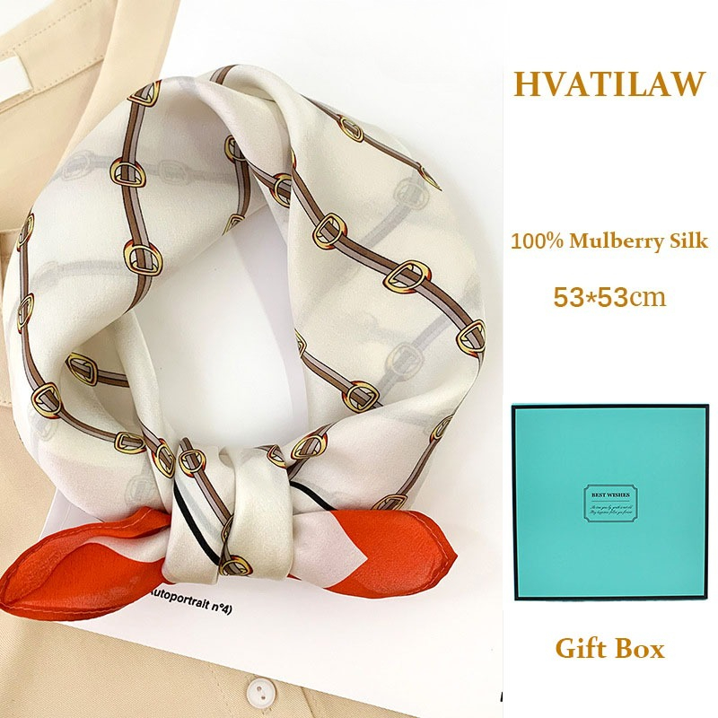 Real Silk Scarf 100% Mulberry  - Vintage Fashion Hijab 评论和价格