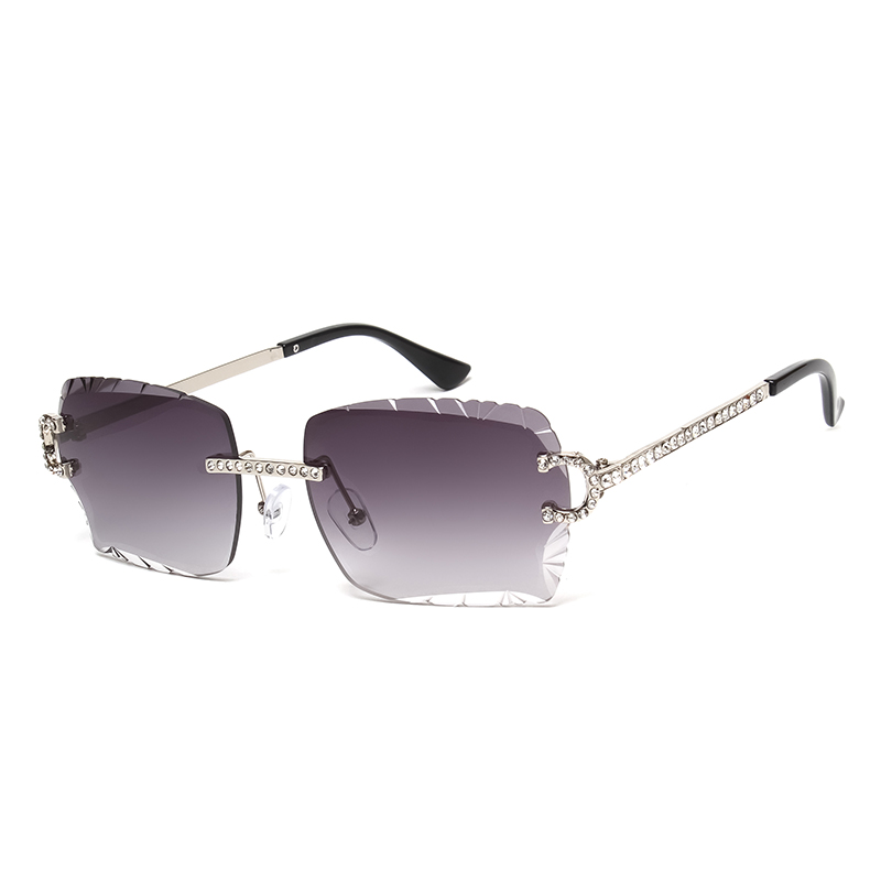 Fashion Rimless Square Sunglas - Vintage Fashion Glasses 评论和价格