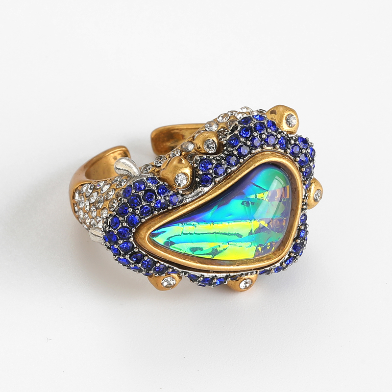 Vintage Opal Ring Natural Ston - Vintage Fashion Trends 2025 评论和价格